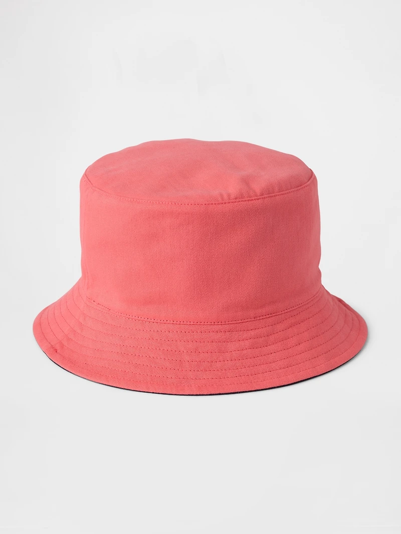 Kids Organic Cotton Reversible Bucket Hat