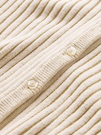 Plaited Rib Crop Cardigan