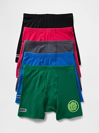 Kids Organic Cotton Marvel Boxer Briefs