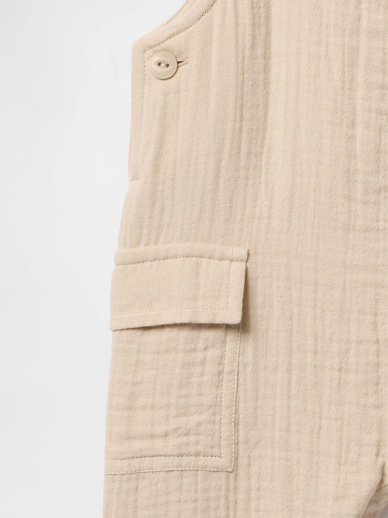 Baby Crinkle Gauze Overalls