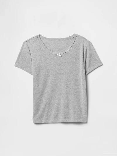Kids Recycled Pointelle PJ T-Shirt
