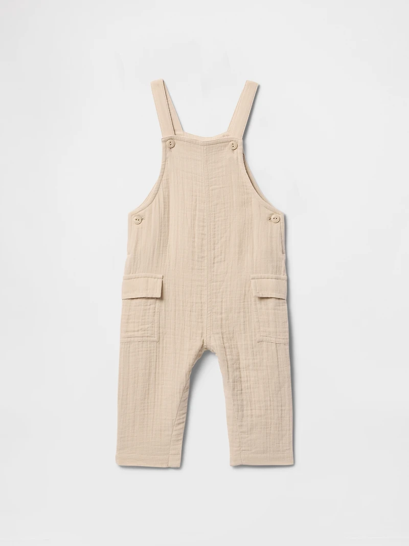 Baby Crinkle Gauze Overalls