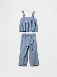 Baby & Toddler Chambray Heart Outfit Set