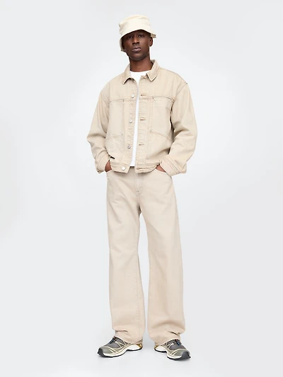Jean coupe ample années 1990 en denim Douceur suprême