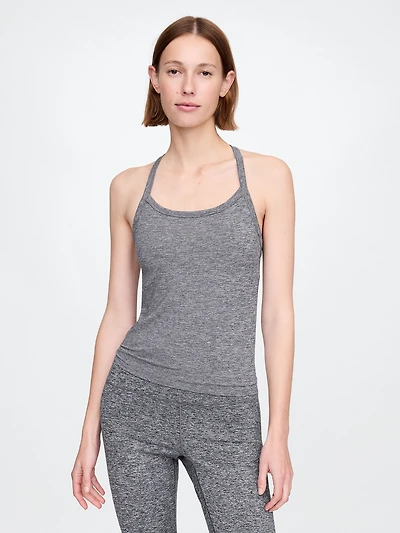 GapFit Smooth Jersey Racerback Tank Top