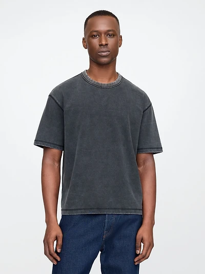T-shirt court en tissu épais pour Adulte