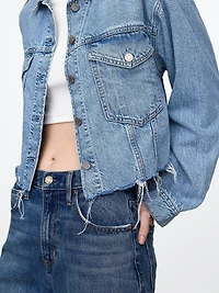 UltraSoft Icon Denim Crop Jacket