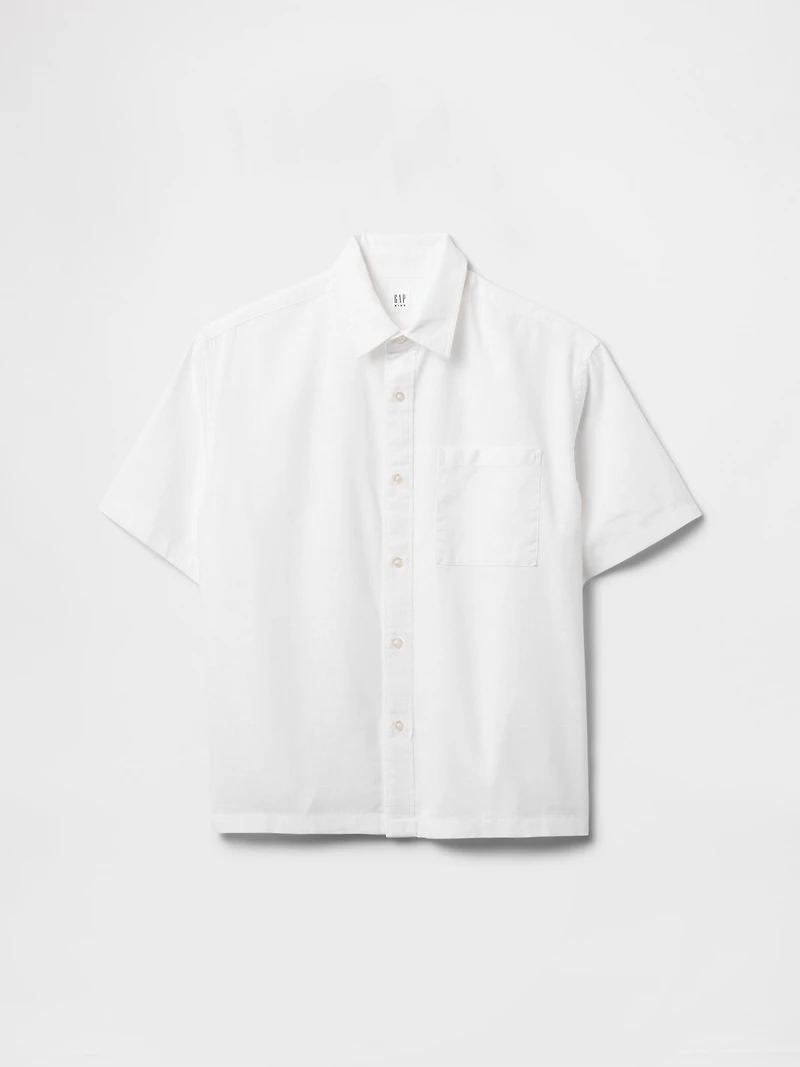 Kids Linen-Cotton Relaxed Shirt