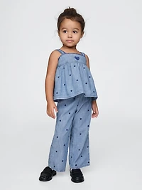 Baby & Toddler Chambray Heart Outfit Set