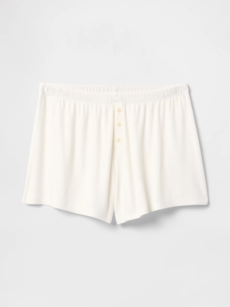 Mini Rib Relaxed PJ Shorts