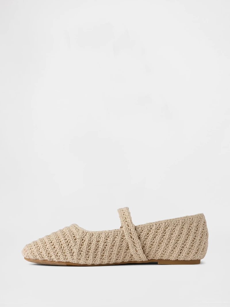 Kids Crochet Mary Jane Flats