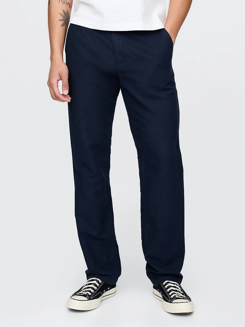 Linen-Cotton Khakis