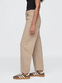 High Rise Barrel Jeans