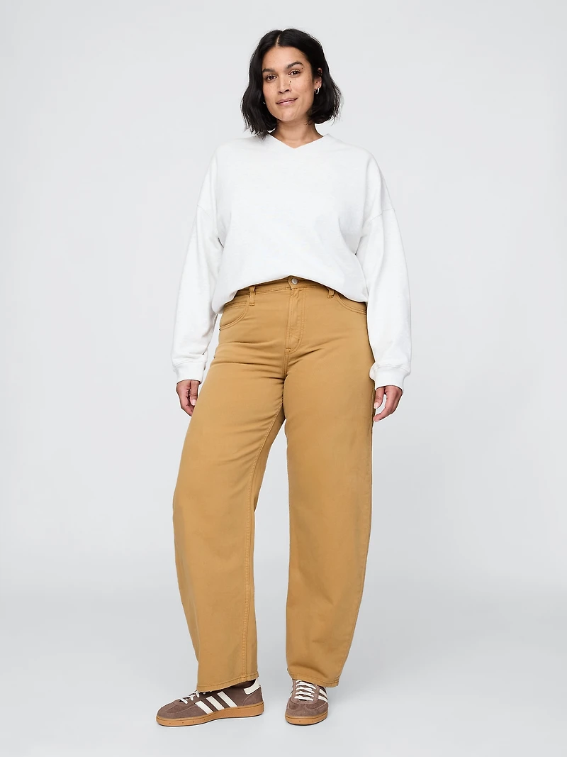 High Rise Barrel Jeans