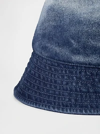 Chapeau cloche en denim ombré