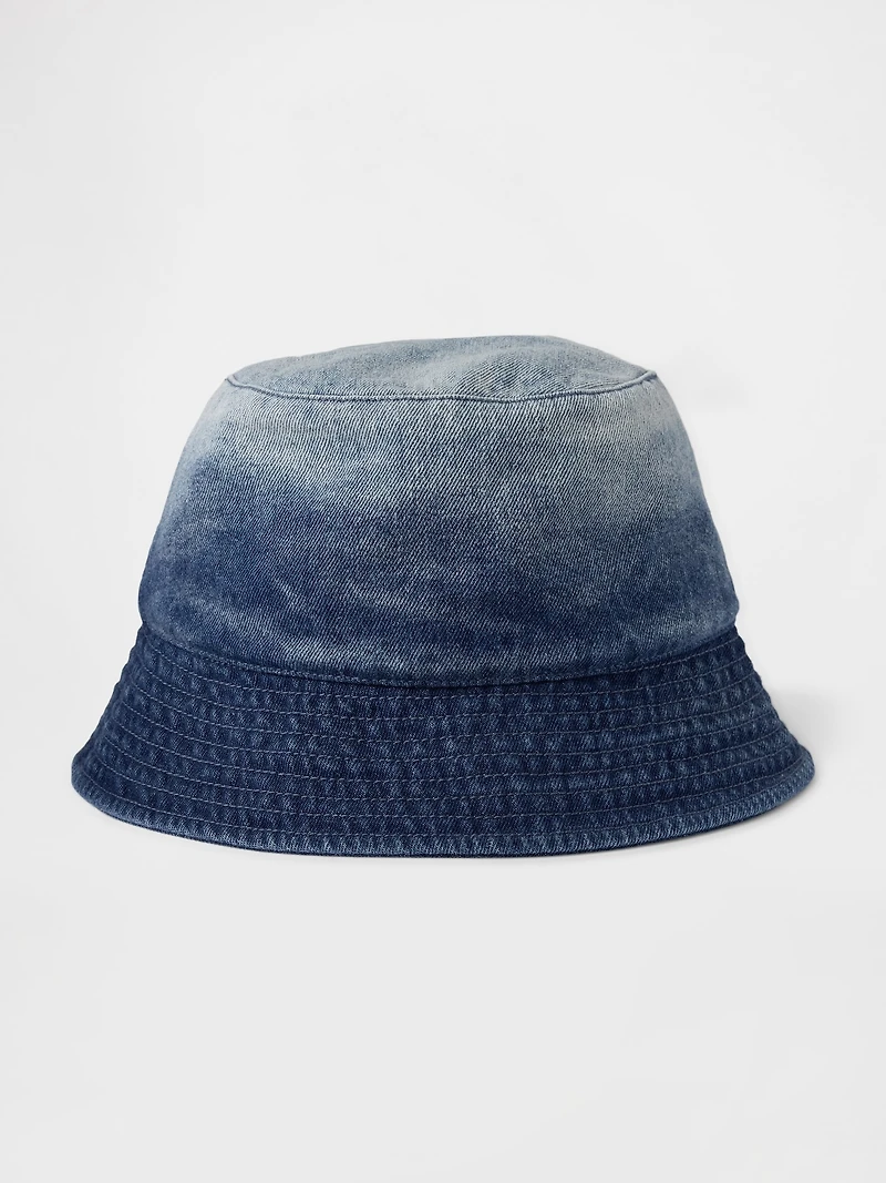 Chapeau cloche en denim ombré