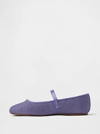 Kids Mesh Mary Jane Flats