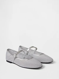 Mesh Mary Jane Flats