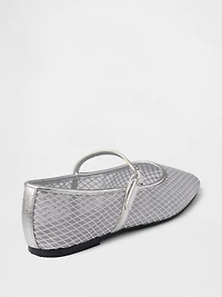 Mesh Mary Jane Flats