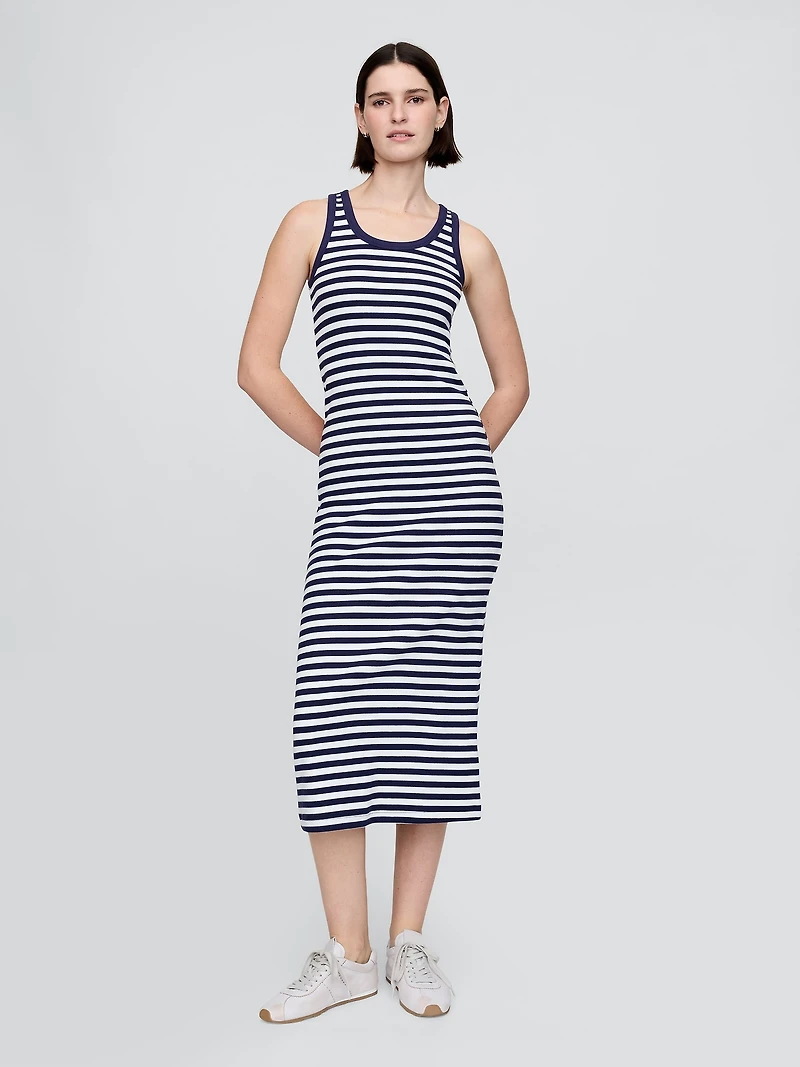 Rib Midi Tank Dress