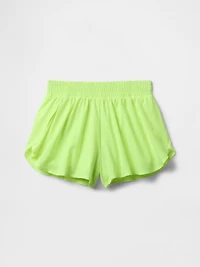 Kids Quick-Dry Butterfly-Hem Run Shorts