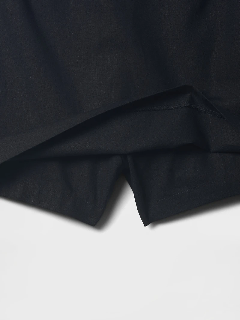 Linen-Blend Mini Skort