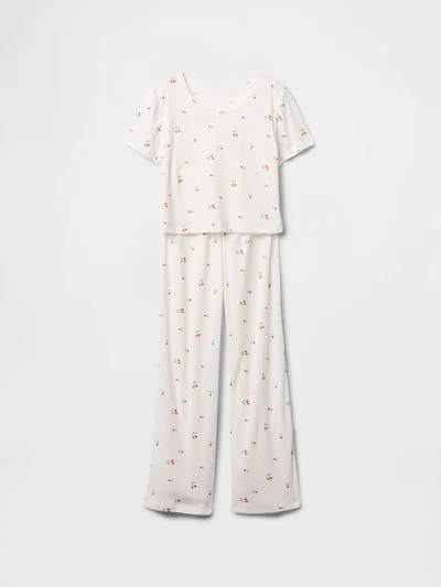 Kids Recycled Pointelle PJ Set