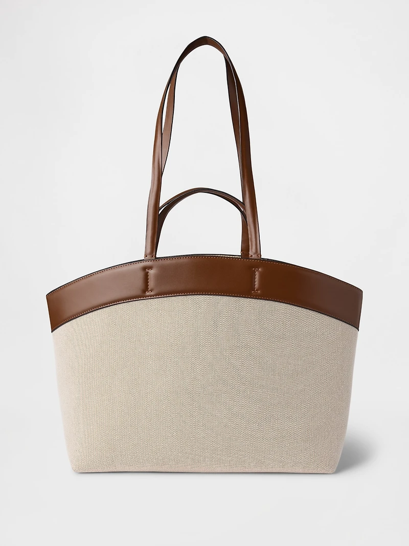 East-West Canvas Tote Bag