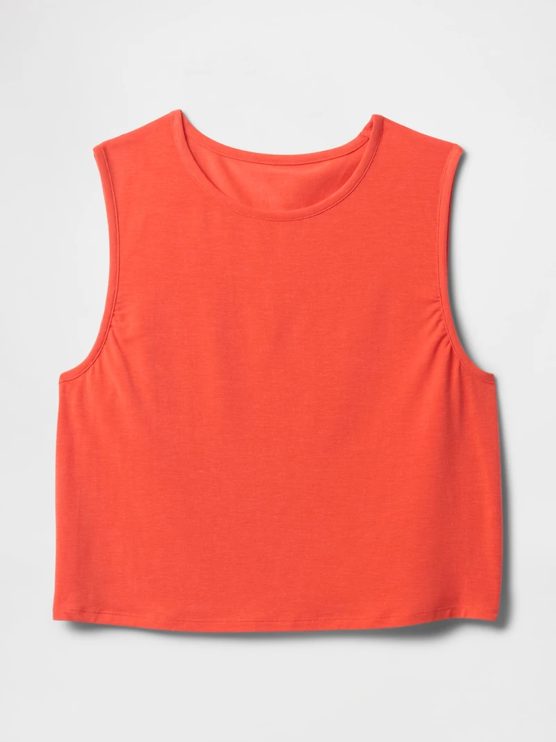 GapFit Breathe Crop Muscle Tank Top