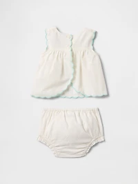 Baby Linen-Cotton Outfit Set