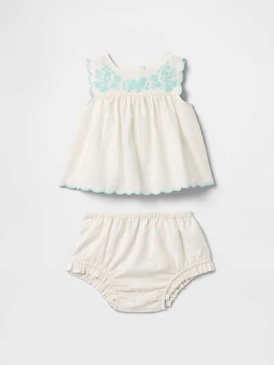 Baby Linen-Cotton Outfit Set