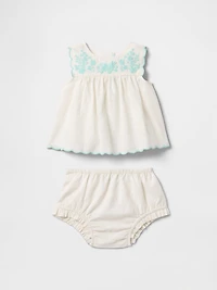 Baby Linen-Cotton Outfit Set