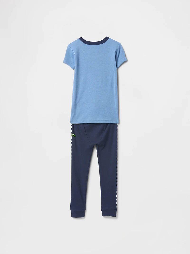 Pyjama Hot Wheels en coton biologique brossé pour Bébé et Tout-petit
