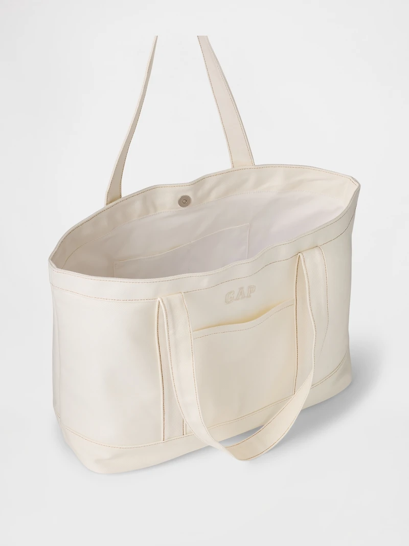 Denim Logo Tote Bag