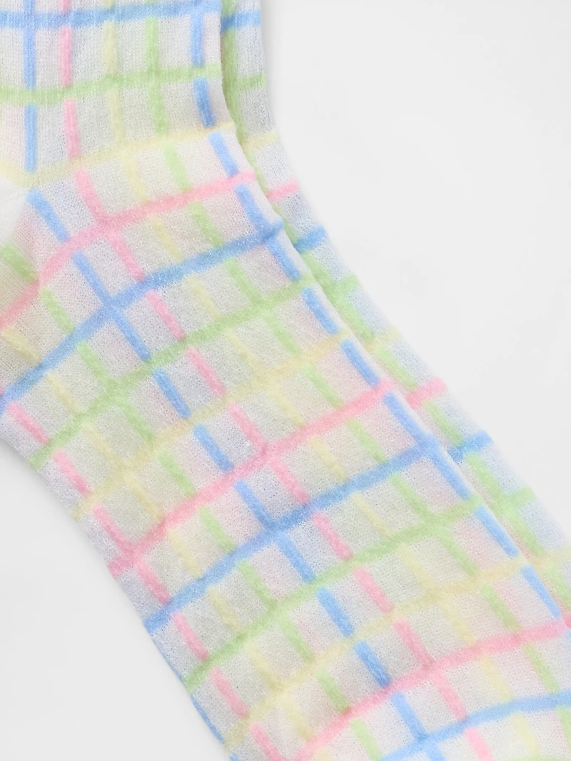 Sheer Half Crew Socks