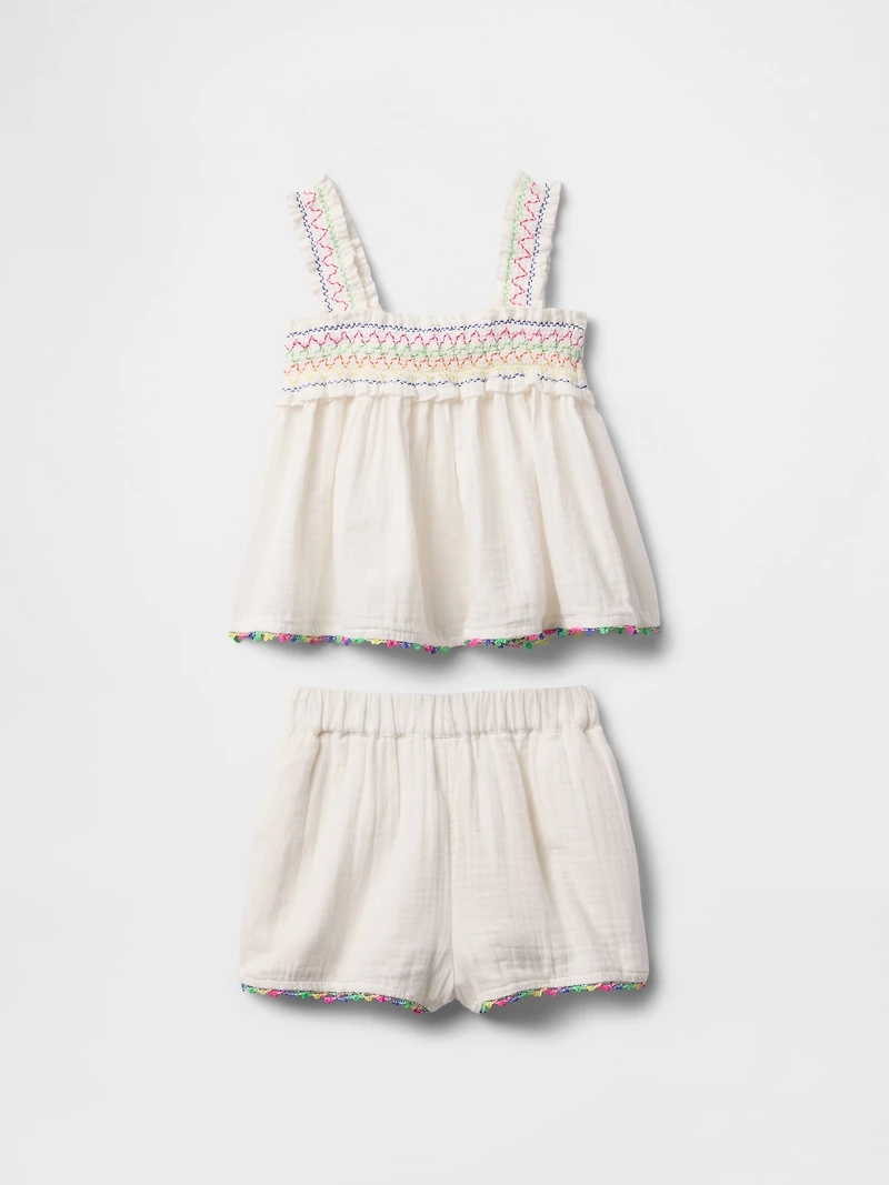 Baby & Toddler Crinkle Gauze Outfit Set