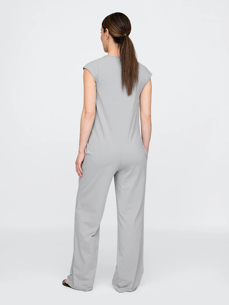 Maternity V-Neck Jumpsuit