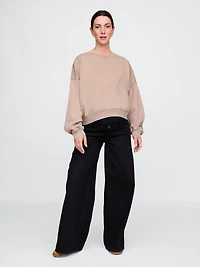 Maternity True Waistband Full Panel UltraSoft Baggy Jeans