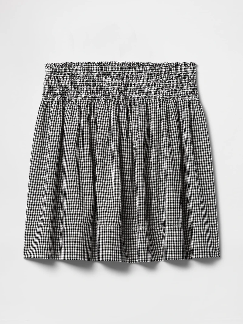 Smocked Mini Skirt
