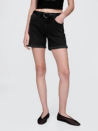 5" Mid Rise Denim Girlfriend Shorts