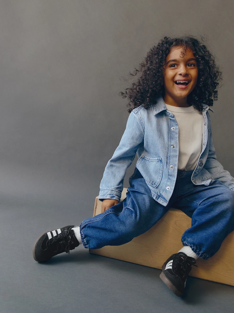 Pantalon parachute en denim ultra-confo pour Bébé et Tout-petit