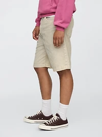 Washed Corduroy Shorts