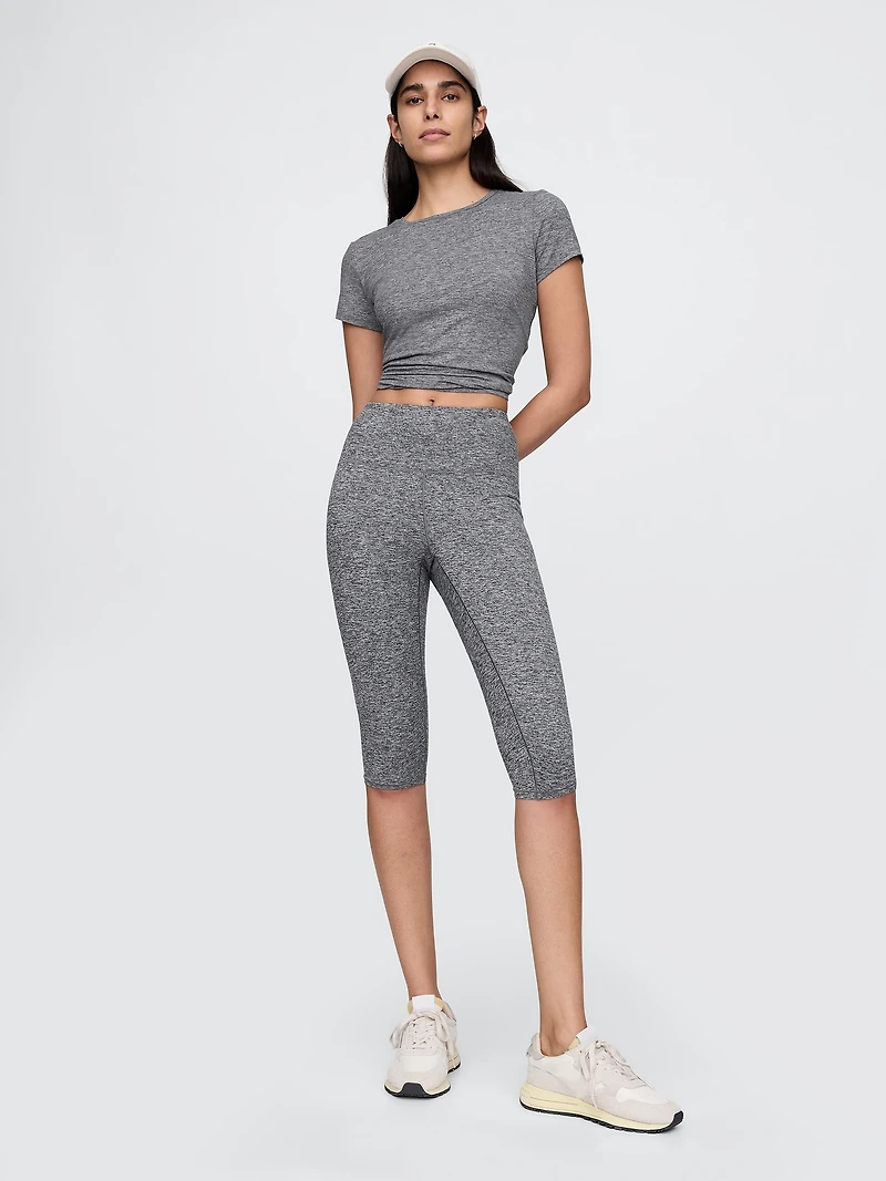 GapFit Smooth High Rise Jersey Crop Leggings