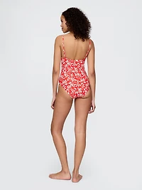 Square-Neck One-Piece Swimsuit