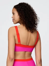 Colorblock Bandeau Bikini Top