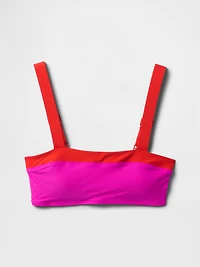 Colorblock Bandeau Bikini Top