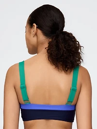 Colorblock Bandeau Bikini Top