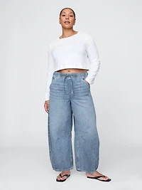Mid Rise UltraSoft Easy Horseshoe Jeans