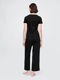 Pointelle Crop PJ Pants