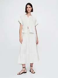 Cotton Gauze Dolman Shirt